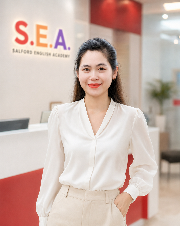 SEA students learning English together